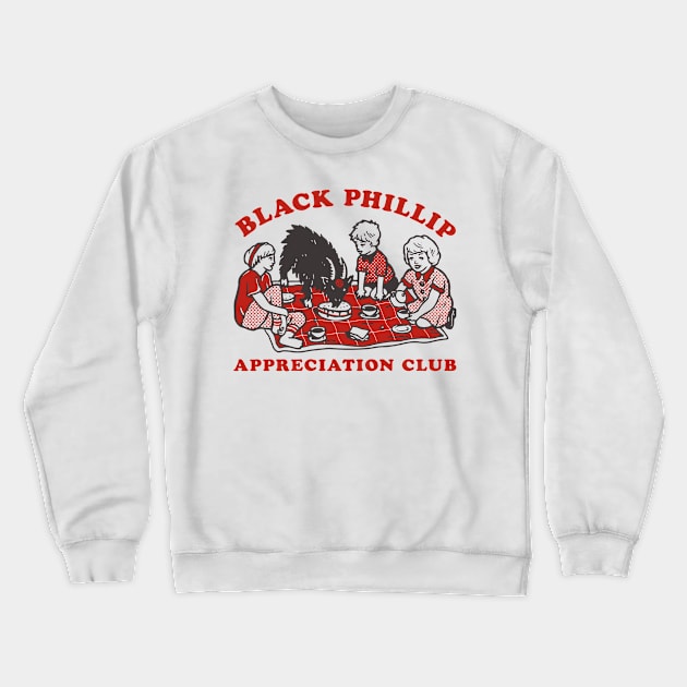 Black Phillip Crewneck Sweatshirt by CATSNEEZE